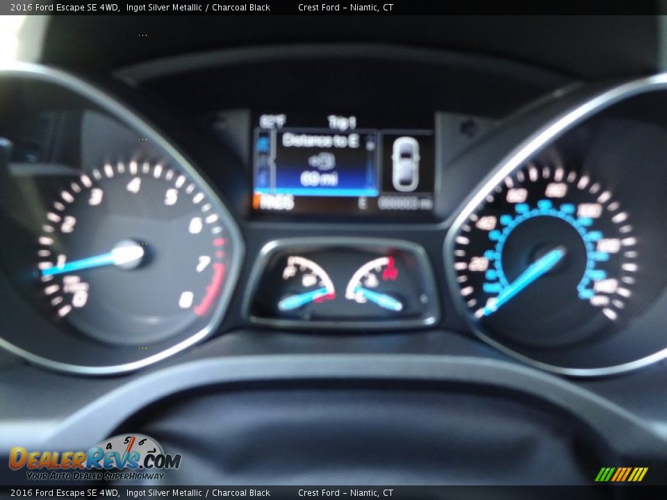 2016 Ford Escape SE 4WD Ingot Silver Metallic / Charcoal Black Photo #15