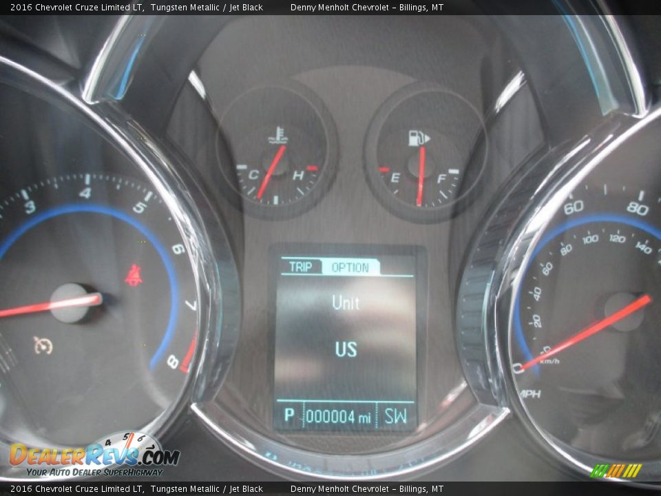 2016 Chevrolet Cruze Limited LT Tungsten Metallic / Jet Black Photo #13