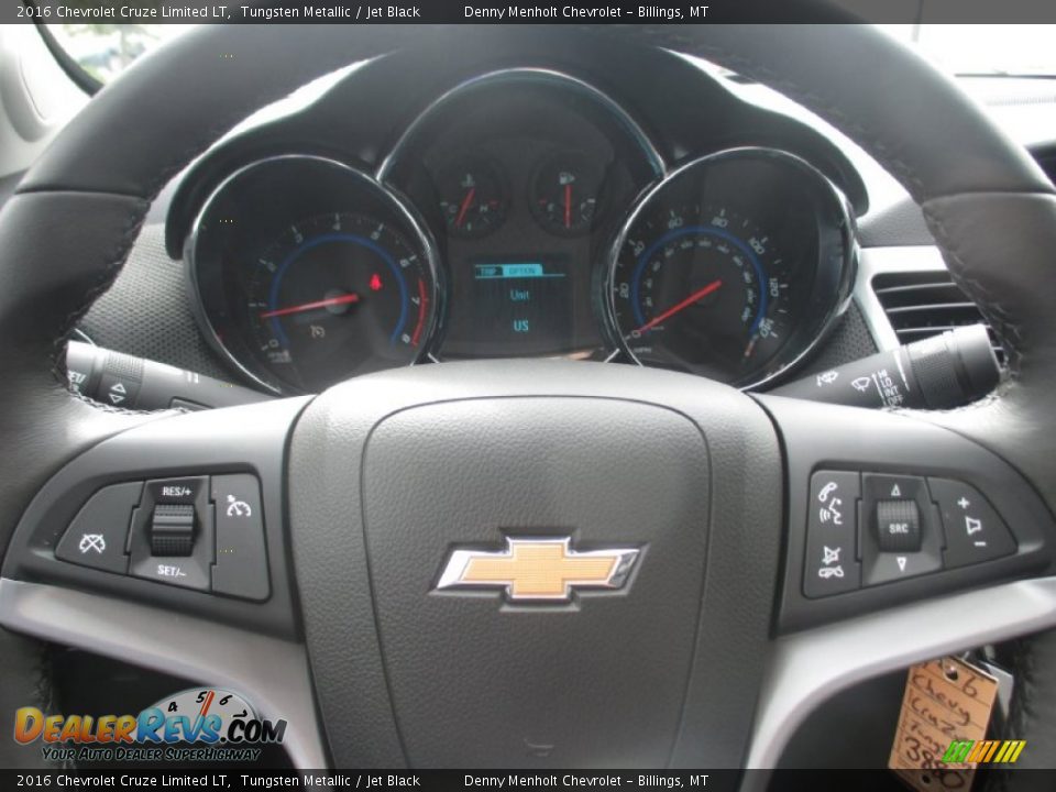 2016 Chevrolet Cruze Limited LT Tungsten Metallic / Jet Black Photo #14
