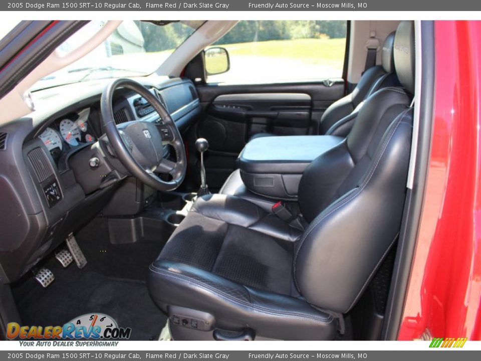 Front Seat of 2005 Dodge Ram 1500 SRT-10 Regular Cab Photo #19