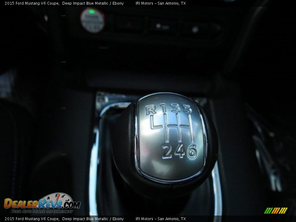 2015 Ford Mustang V6 Coupe Deep Impact Blue Metallic / Ebony Photo #18