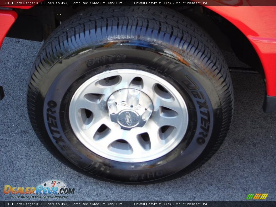 2011 Ford Ranger XLT SuperCab 4x4 Torch Red / Medium Dark Flint Photo #3