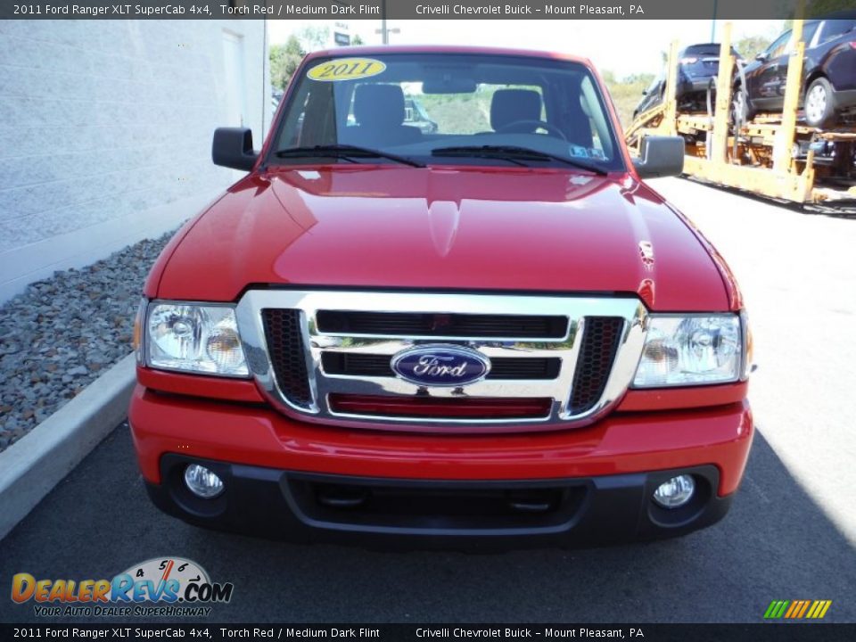 2011 Ford Ranger XLT SuperCab 4x4 Torch Red / Medium Dark Flint Photo #5