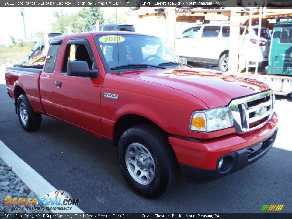 2011 Ford Ranger XLT SuperCab 4x4 Torch Red / Medium Dark Flint Photo #6