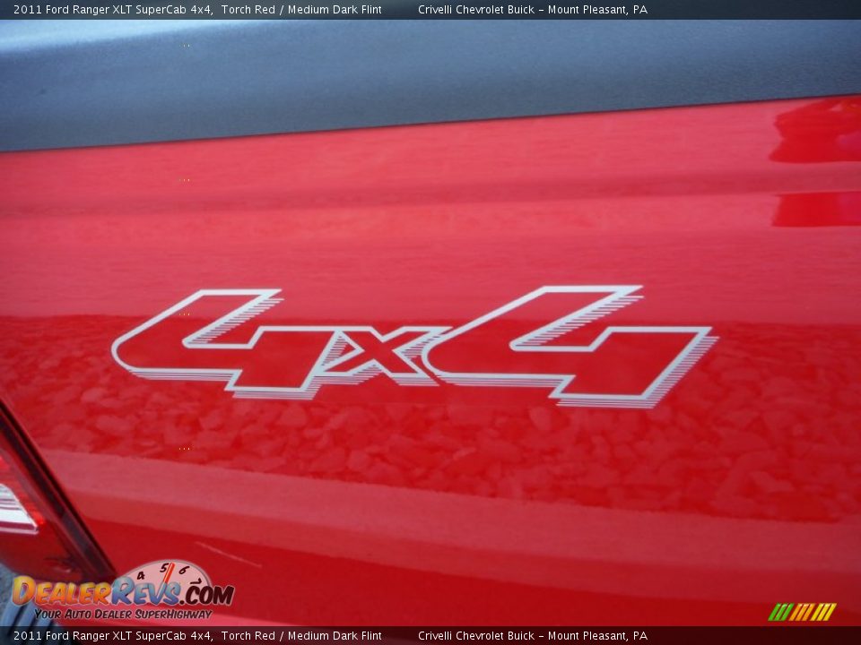 2011 Ford Ranger XLT SuperCab 4x4 Torch Red / Medium Dark Flint Photo #8
