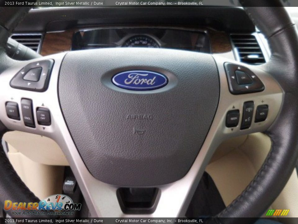 2013 Ford Taurus Limited Ingot Silver Metallic / Dune Photo #21