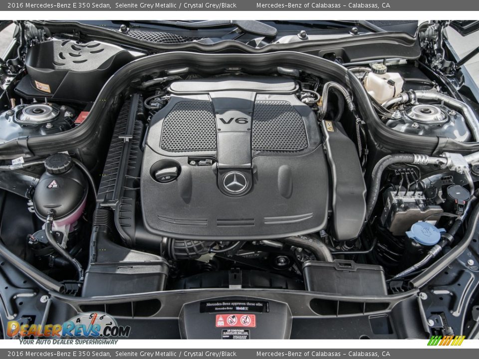 2016 Mercedes-Benz E 350 Sedan Selenite Grey Metallic / Crystal Grey/Black Photo #8