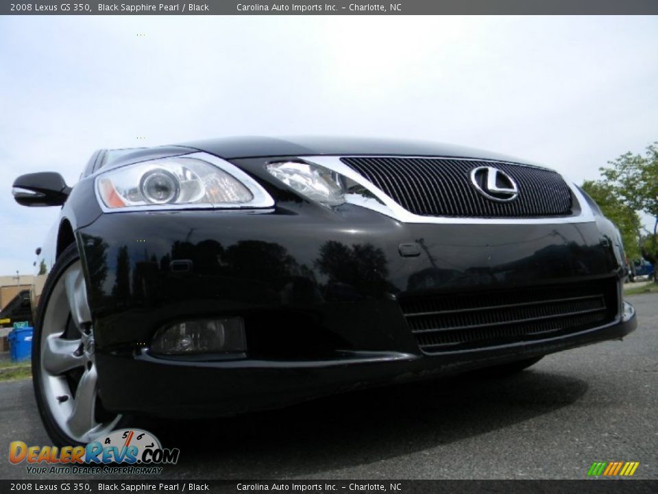 2008 Lexus GS 350 Black Sapphire Pearl / Black Photo #1