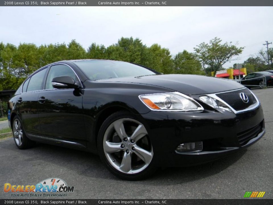 2008 Lexus GS 350 Black Sapphire Pearl / Black Photo #2