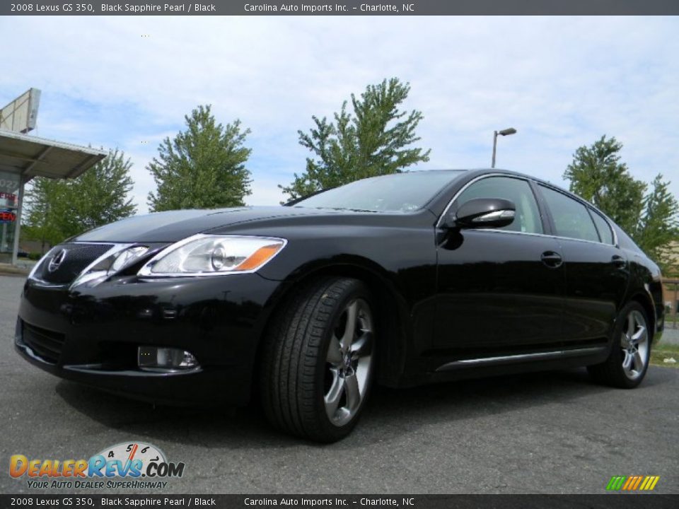 2008 Lexus GS 350 Black Sapphire Pearl / Black Photo #6