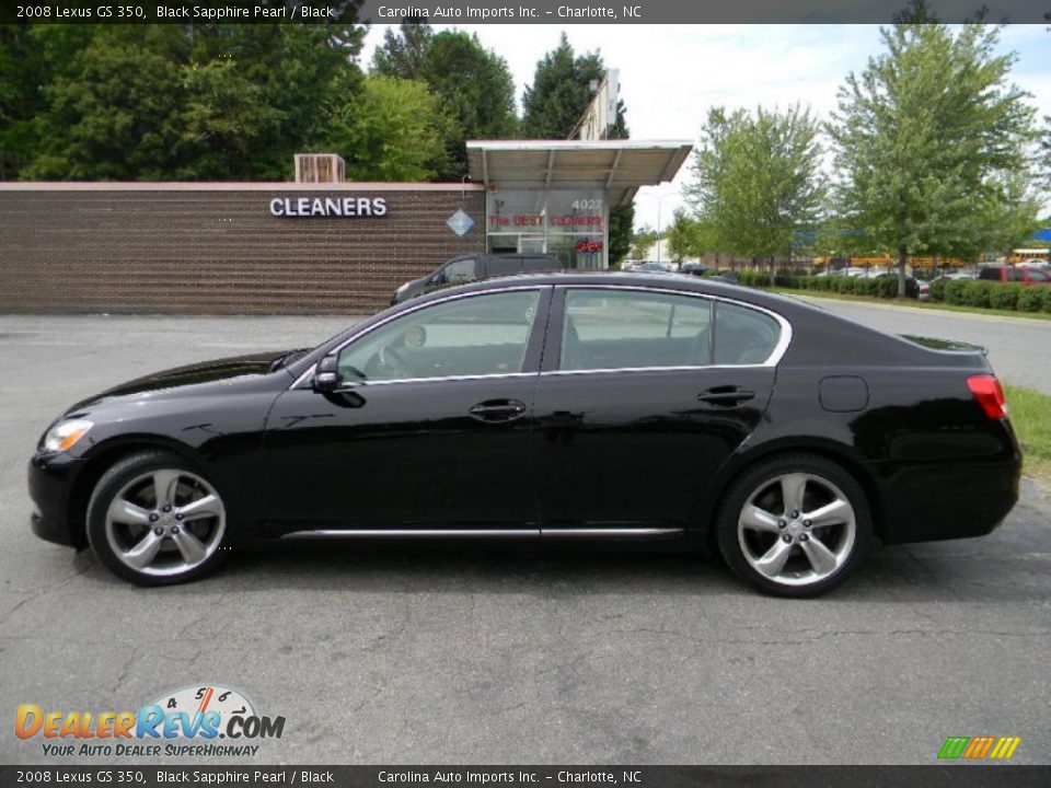 2008 Lexus GS 350 Black Sapphire Pearl / Black Photo #7