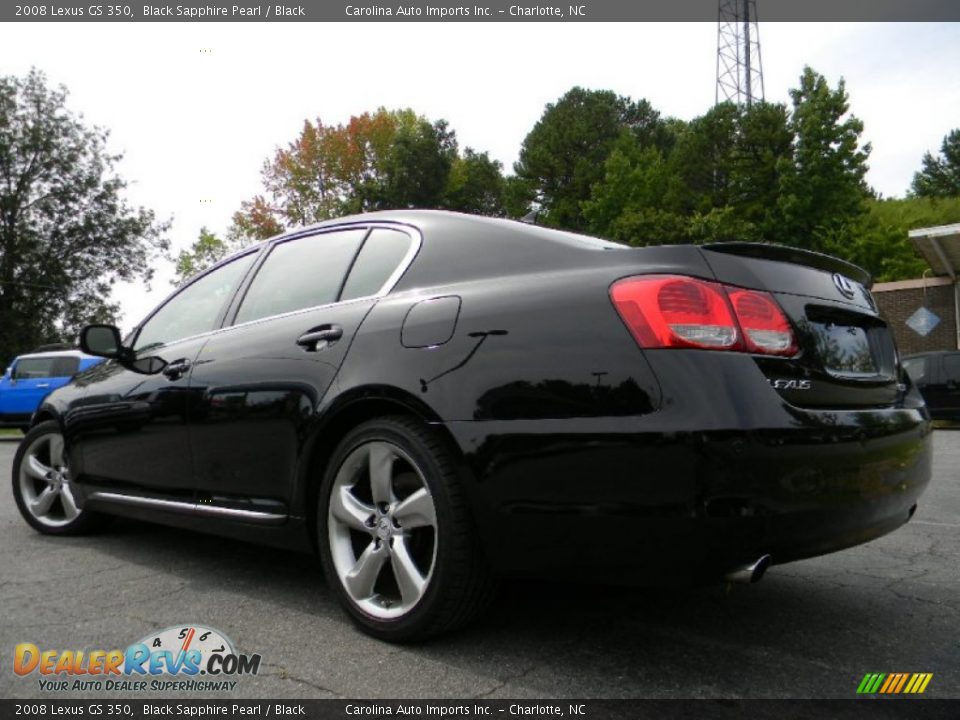 2008 Lexus GS 350 Black Sapphire Pearl / Black Photo #8