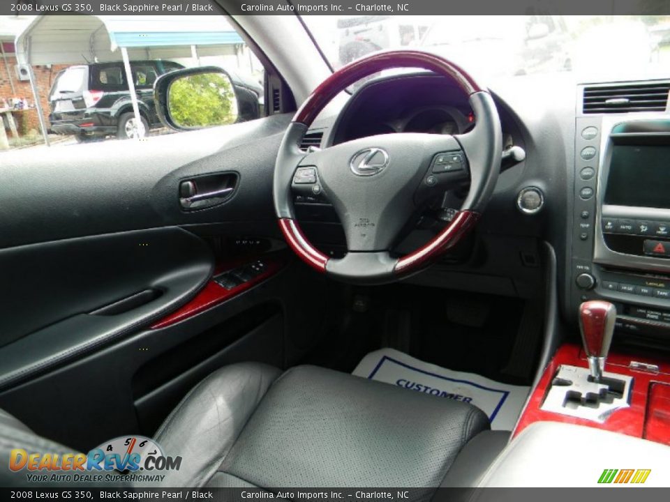 2008 Lexus GS 350 Black Sapphire Pearl / Black Photo #12
