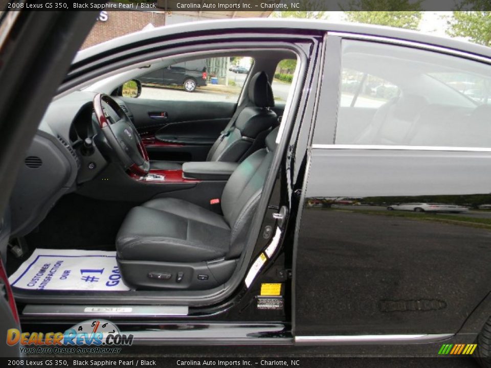 2008 Lexus GS 350 Black Sapphire Pearl / Black Photo #17