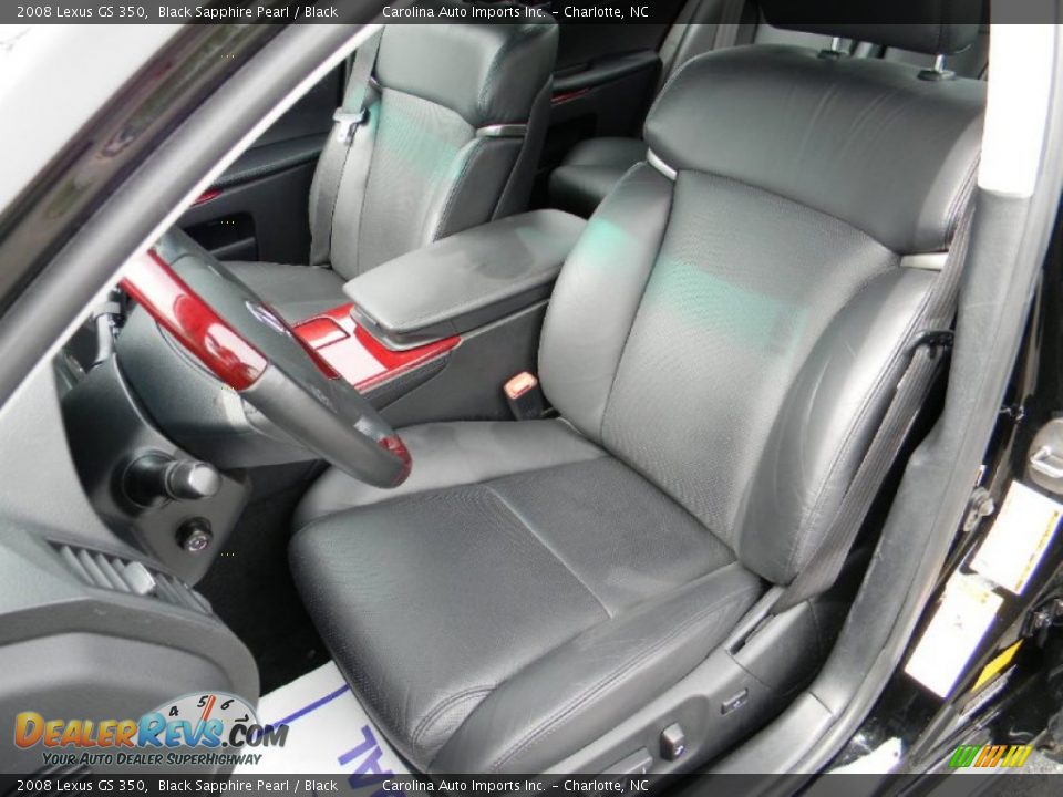 2008 Lexus GS 350 Black Sapphire Pearl / Black Photo #19