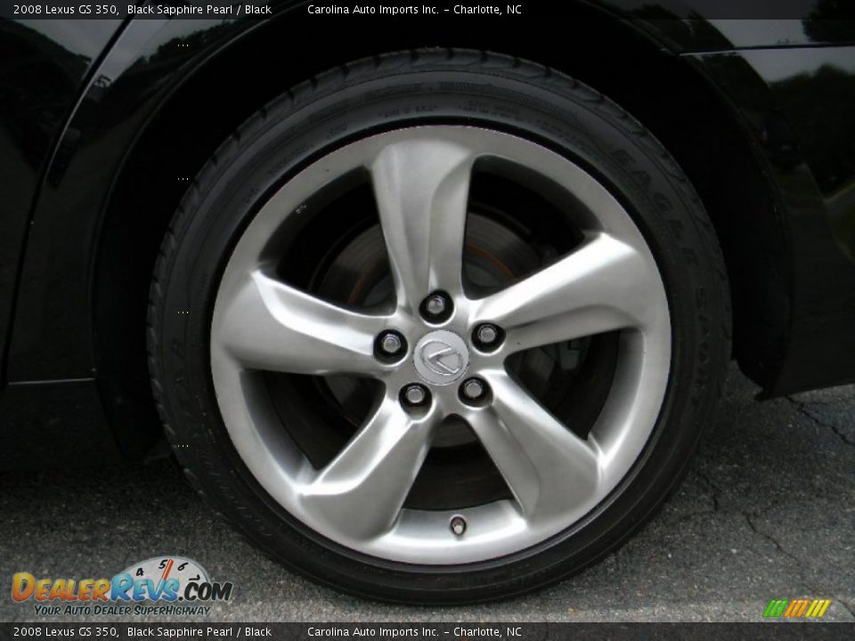2008 Lexus GS 350 Black Sapphire Pearl / Black Photo #26