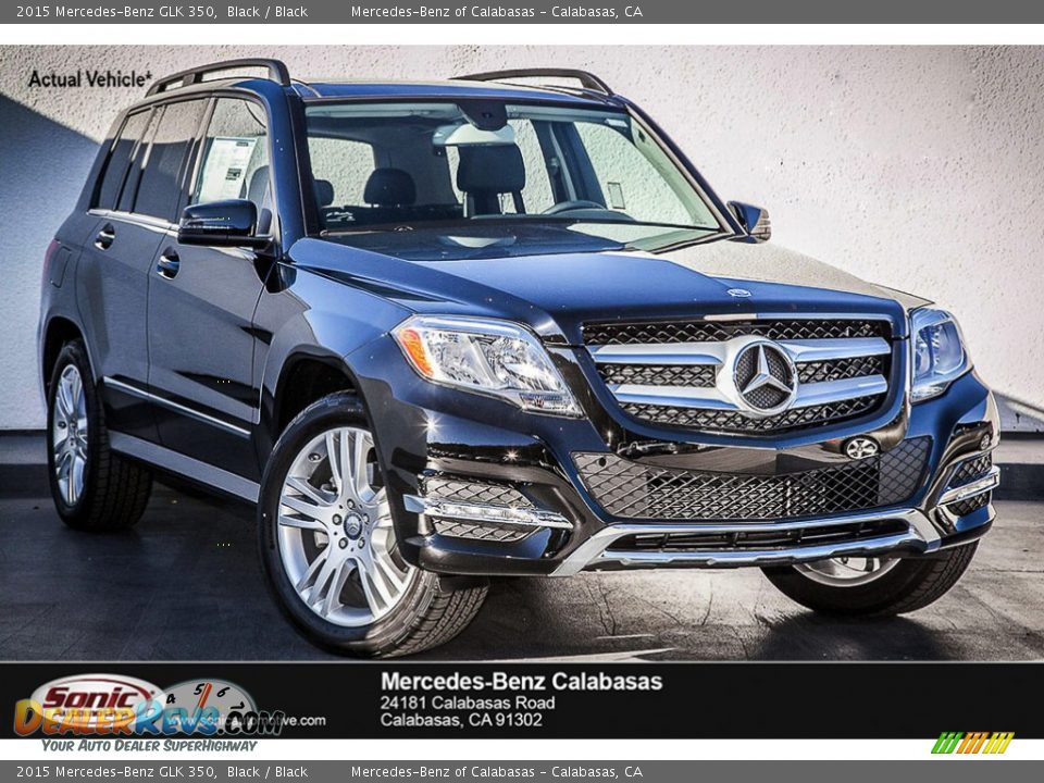 2015 Mercedes-Benz GLK 350 Black / Black Photo #1