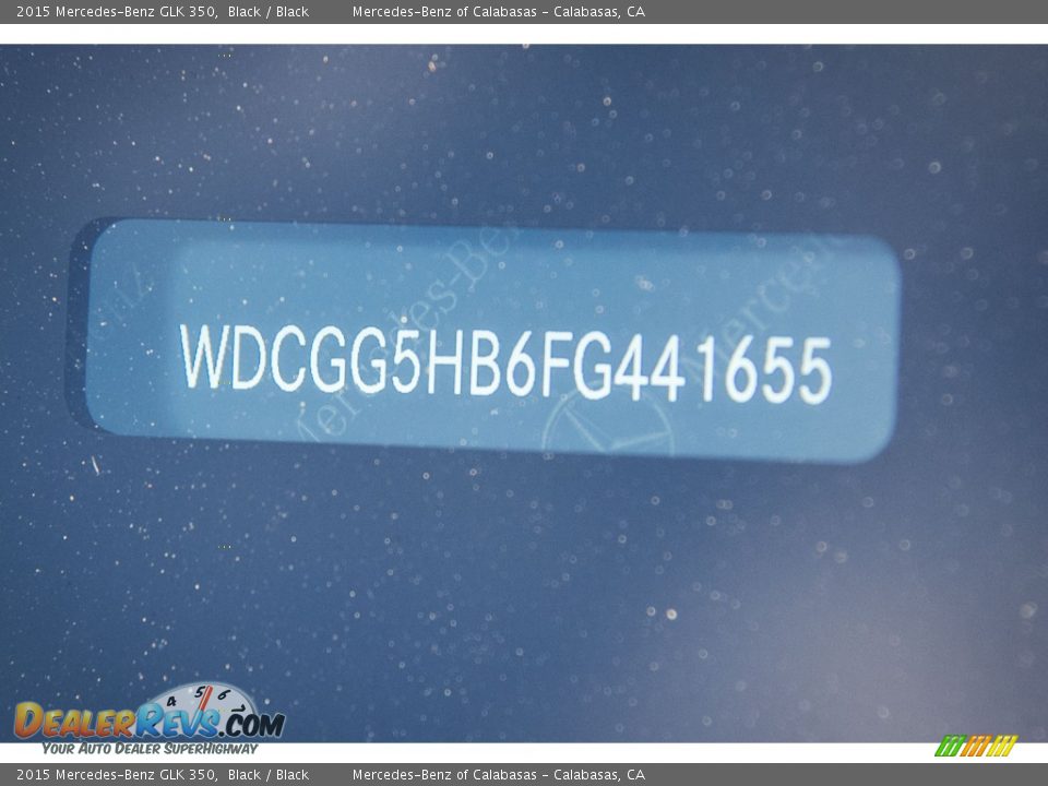 2015 Mercedes-Benz GLK 350 Black / Black Photo #6