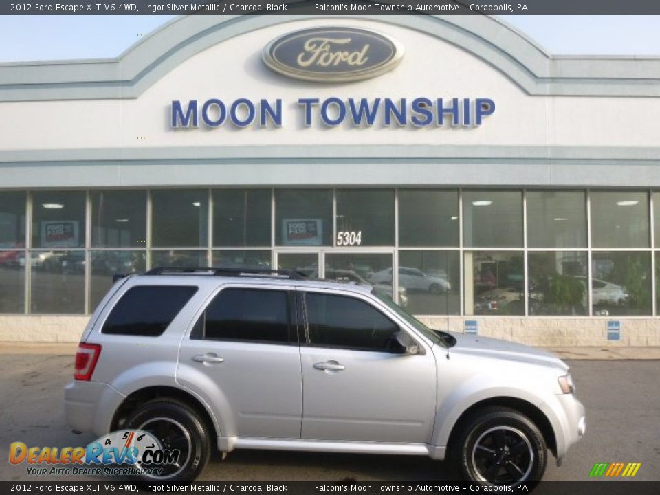 2012 Ford Escape XLT V6 4WD Ingot Silver Metallic / Charcoal Black Photo #1