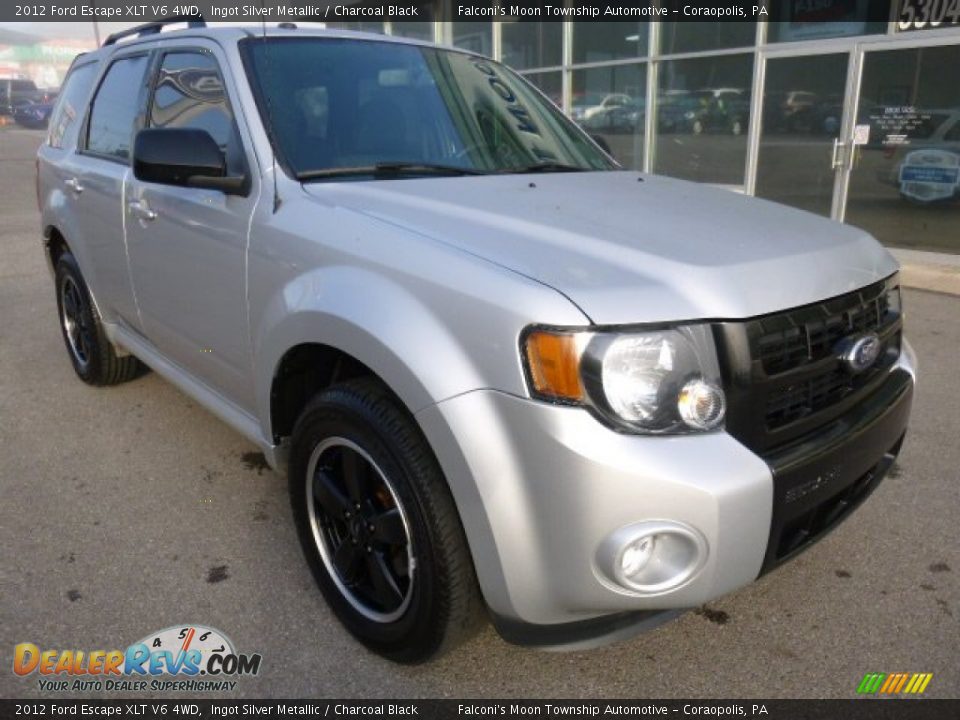 2012 Ford Escape XLT V6 4WD Ingot Silver Metallic / Charcoal Black Photo #2