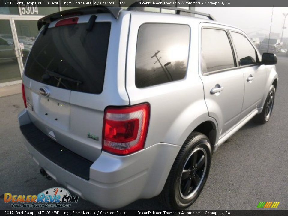 2012 Ford Escape XLT V6 4WD Ingot Silver Metallic / Charcoal Black Photo #5