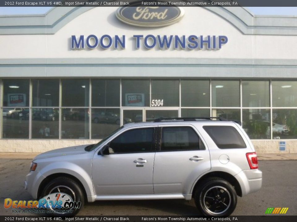 2012 Ford Escape XLT V6 4WD Ingot Silver Metallic / Charcoal Black Photo #7