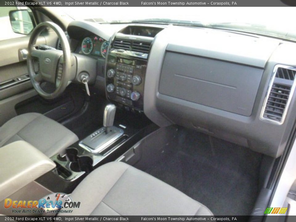2012 Ford Escape XLT V6 4WD Ingot Silver Metallic / Charcoal Black Photo #11