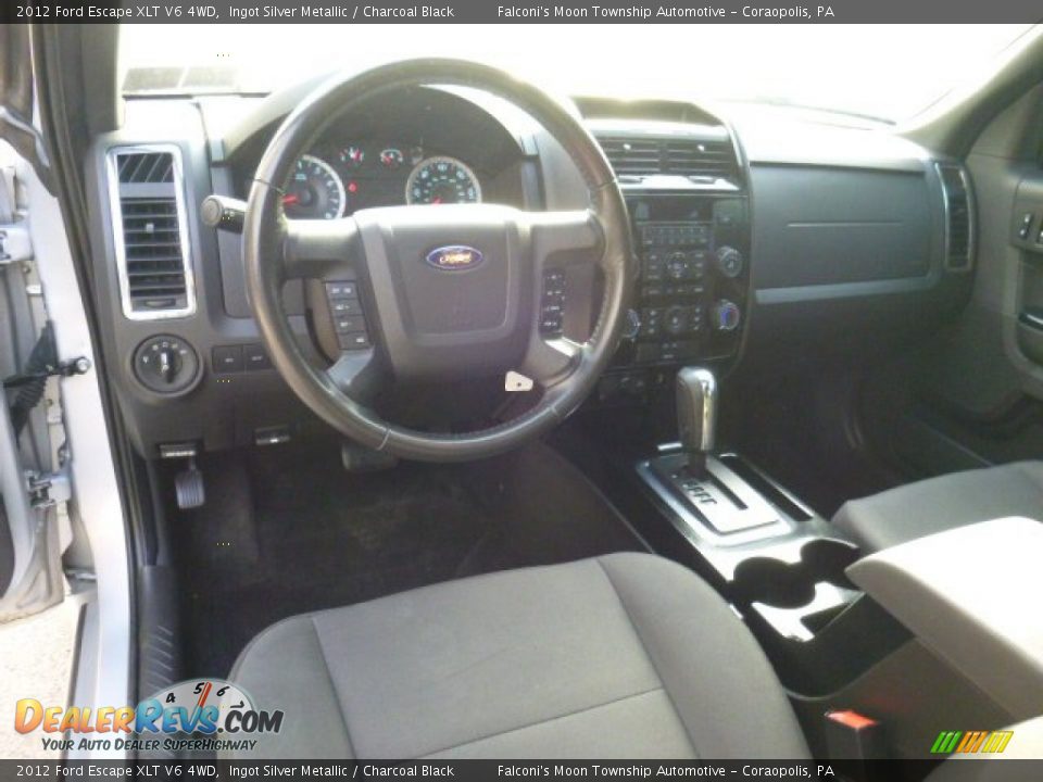 2012 Ford Escape XLT V6 4WD Ingot Silver Metallic / Charcoal Black Photo #17