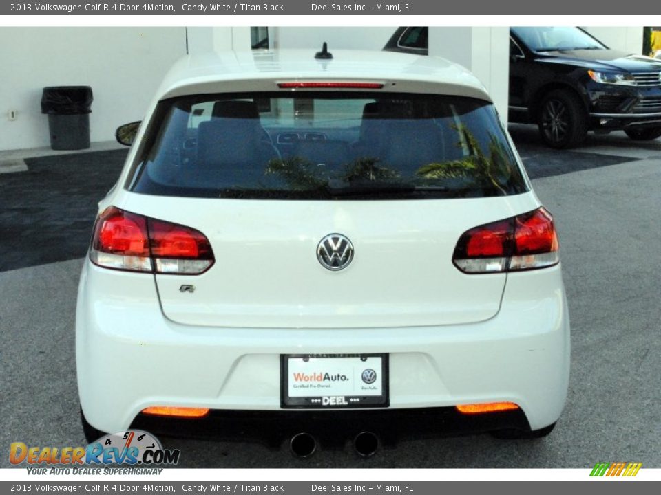 2013 Volkswagen Golf R 4 Door 4Motion Candy White / Titan Black Photo #8
