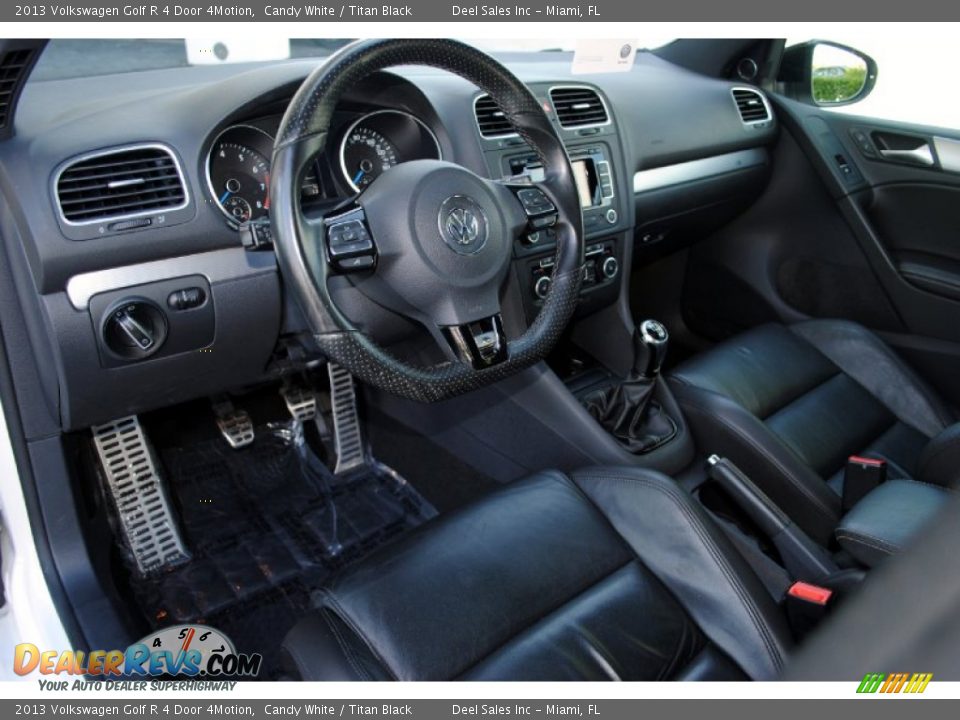 2013 Volkswagen Golf R 4 Door 4Motion Candy White / Titan Black Photo #15