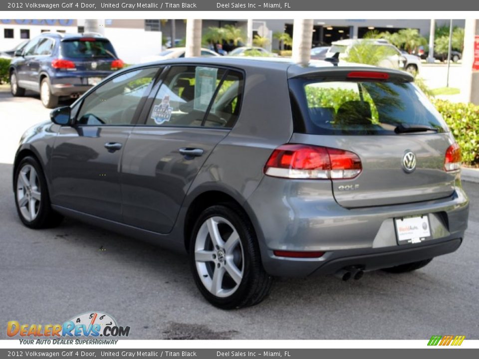 2012 Volkswagen Golf 4 Door United Gray Metallic / Titan Black Photo #6
