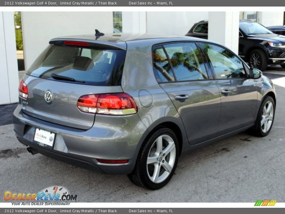 2012 Volkswagen Golf 4 Door United Gray Metallic / Titan Black Photo #9
