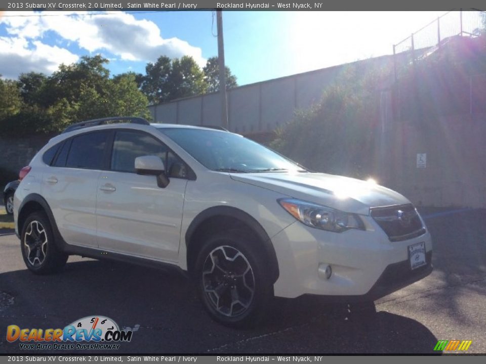 2013 Subaru XV Crosstrek 2.0 Limited Satin White Pearl / Ivory Photo #3
