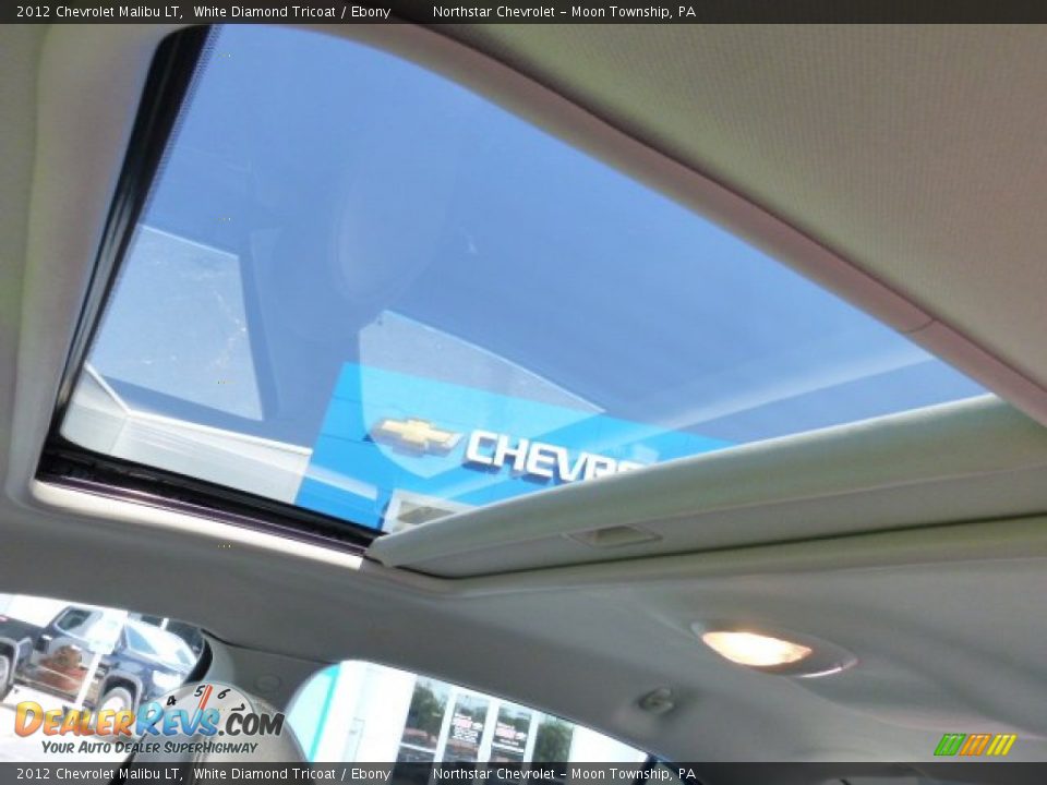2012 Chevrolet Malibu LT White Diamond Tricoat / Ebony Photo #17