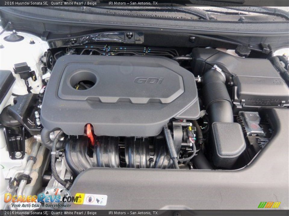 2016 Hyundai Sonata SE Quartz White Pearl / Beige Photo #7