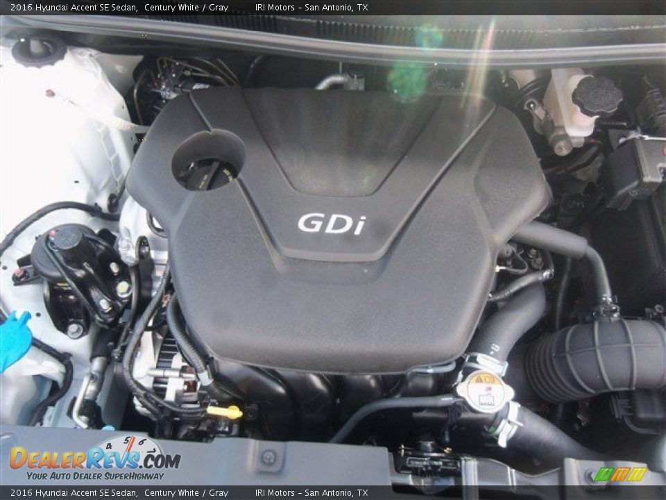2016 Hyundai Accent SE Sedan 1.6 Liter GDI DOHC 16-Valve D-CVVT 4 Cylinder Engine Photo #7