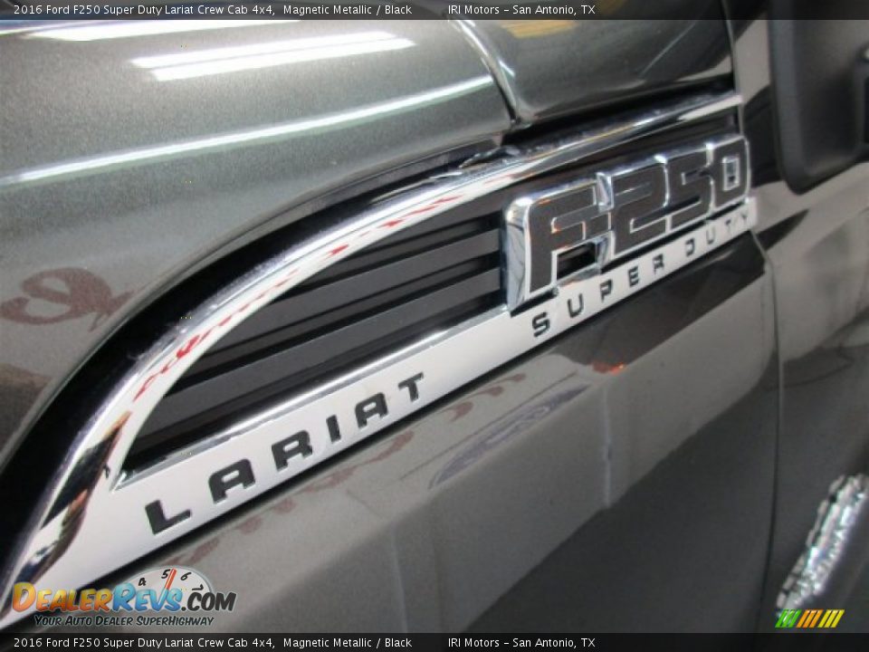 2016 Ford F250 Super Duty Lariat Crew Cab 4x4 Magnetic Metallic / Black Photo #4