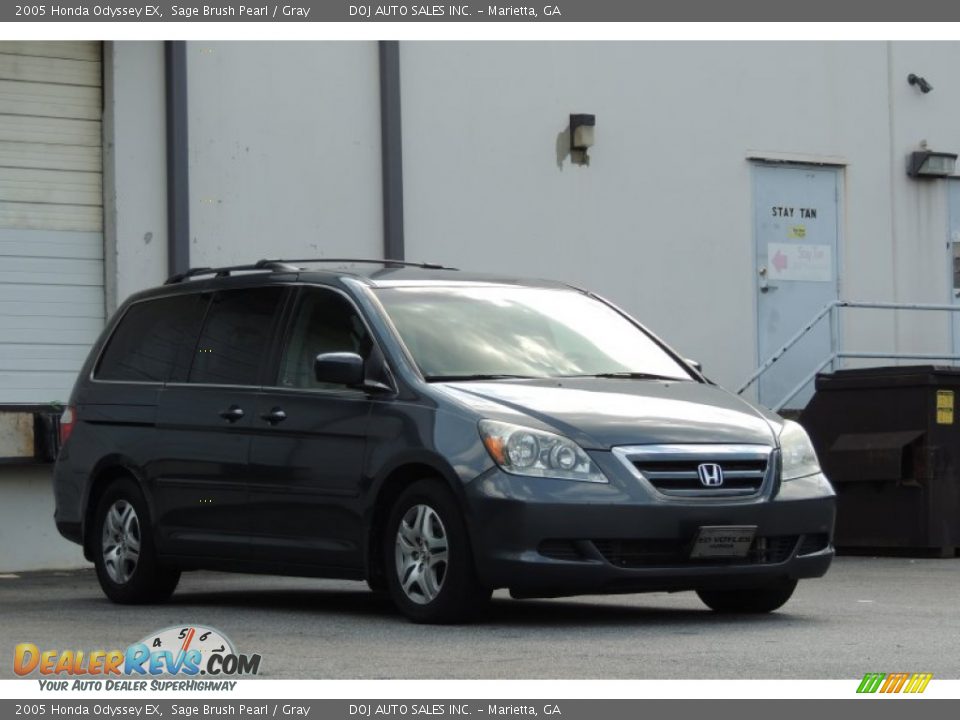 2005 Honda Odyssey EX Sage Brush Pearl / Gray Photo #33