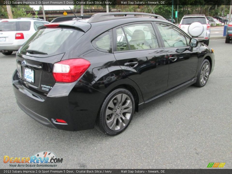 2013 Subaru Impreza 2.0i Sport Premium 5 Door Crystal Black Silica / Ivory Photo #6