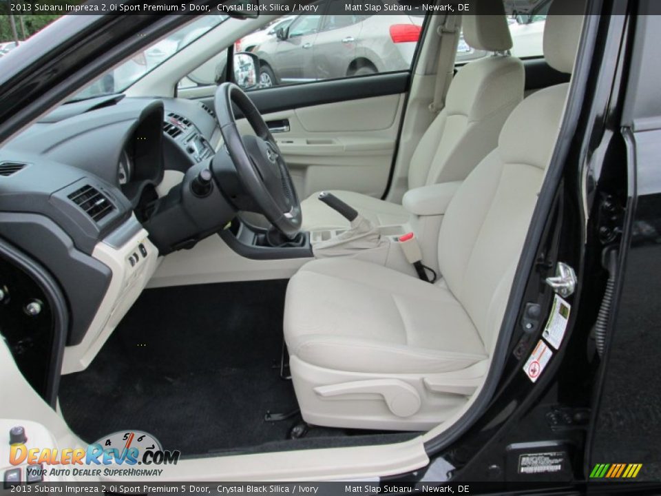 2013 Subaru Impreza 2.0i Sport Premium 5 Door Crystal Black Silica / Ivory Photo #12