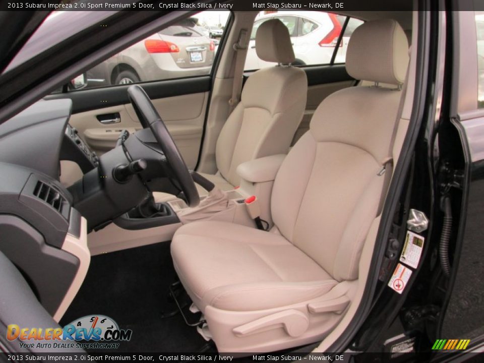 2013 Subaru Impreza 2.0i Sport Premium 5 Door Crystal Black Silica / Ivory Photo #15
