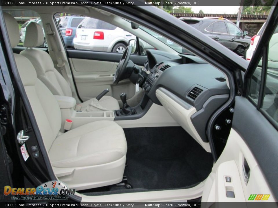2013 Subaru Impreza 2.0i Sport Premium 5 Door Crystal Black Silica / Ivory Photo #17