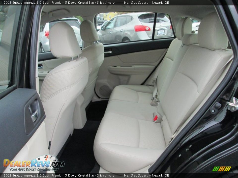 2013 Subaru Impreza 2.0i Sport Premium 5 Door Crystal Black Silica / Ivory Photo #20