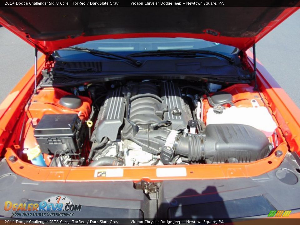 2014 Dodge Challenger SRT8 Core TorRed / Dark Slate Gray Photo #12