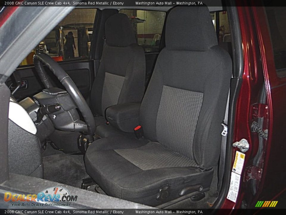 2008 GMC Canyon SLE Crew Cab 4x4 Sonoma Red Metallic / Ebony Photo #14