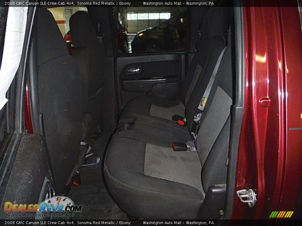 2008 GMC Canyon SLE Crew Cab 4x4 Sonoma Red Metallic / Ebony Photo #17