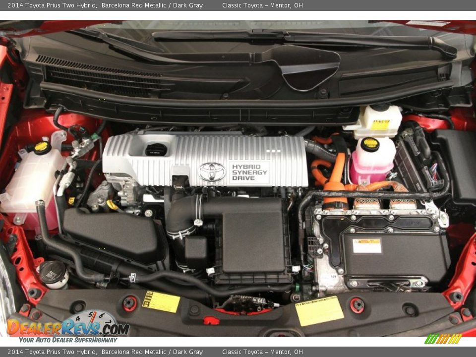 2014 Toyota Prius Two Hybrid 1.8 Liter DOHC 16-Valve VVT-i 4 Cylinder/Electric Hybrid Engine Photo #15