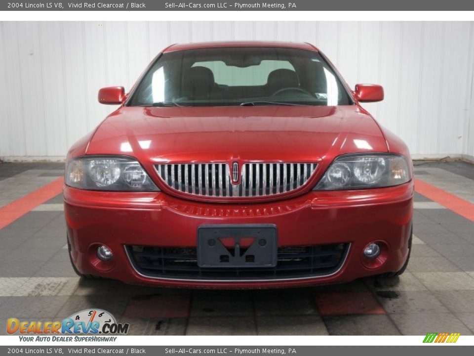2004 Lincoln LS V8 Vivid Red Clearcoat / Black Photo #4