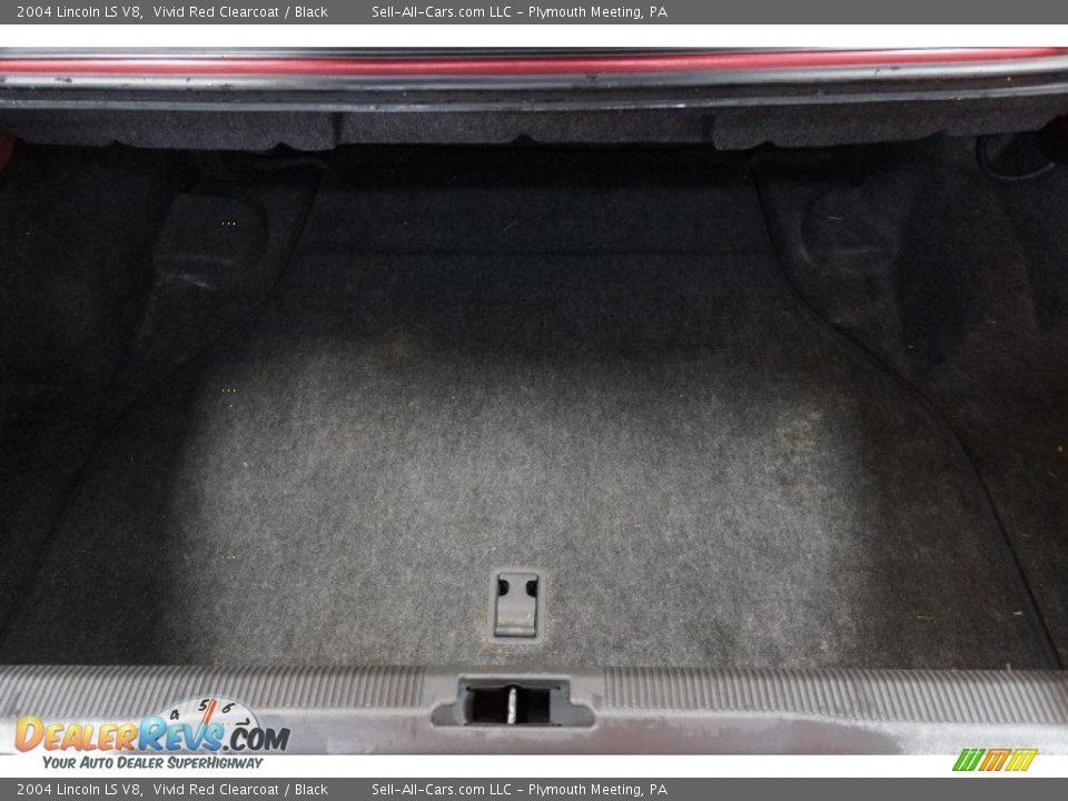 2004 Lincoln LS V8 Vivid Red Clearcoat / Black Photo #19