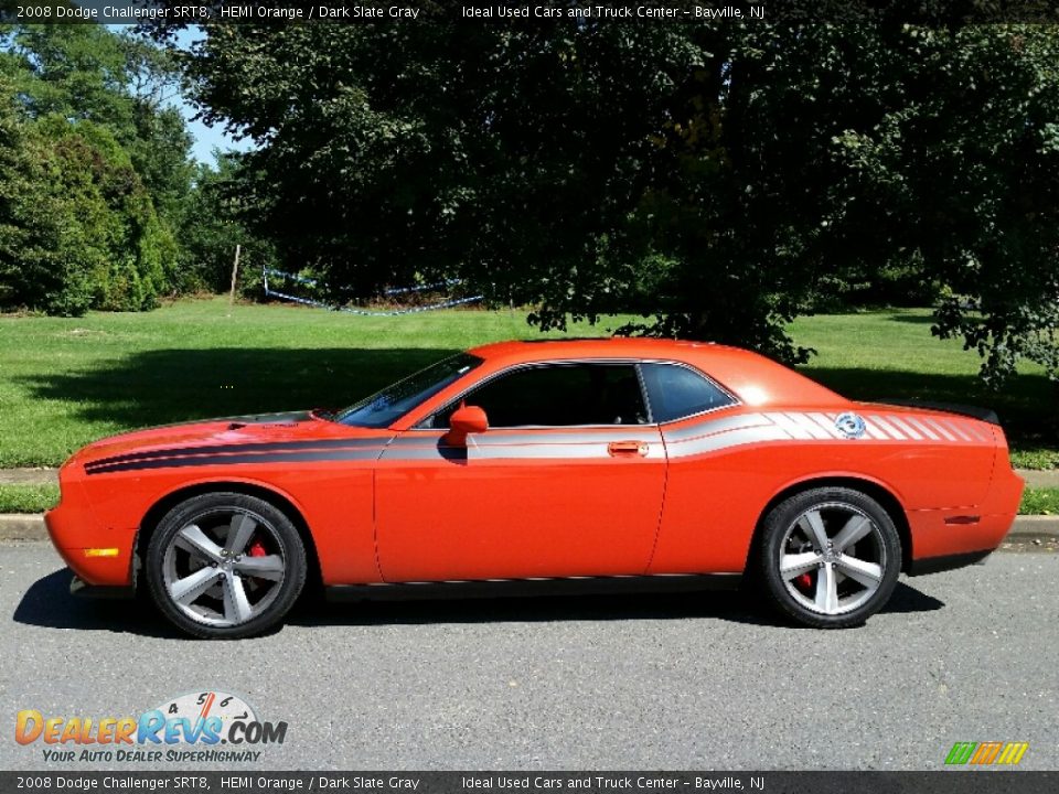 2008 Dodge Challenger SRT8 HEMI Orange / Dark Slate Gray Photo #3